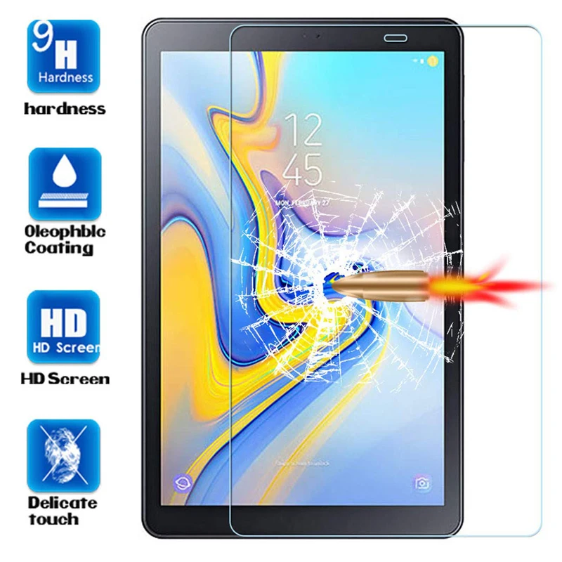 Закаленное стекло 9H 2 шт. защитная пленка для экрана Samsung Galaxy Tab A 10 1 2019 T510 T515 Φ tablet |