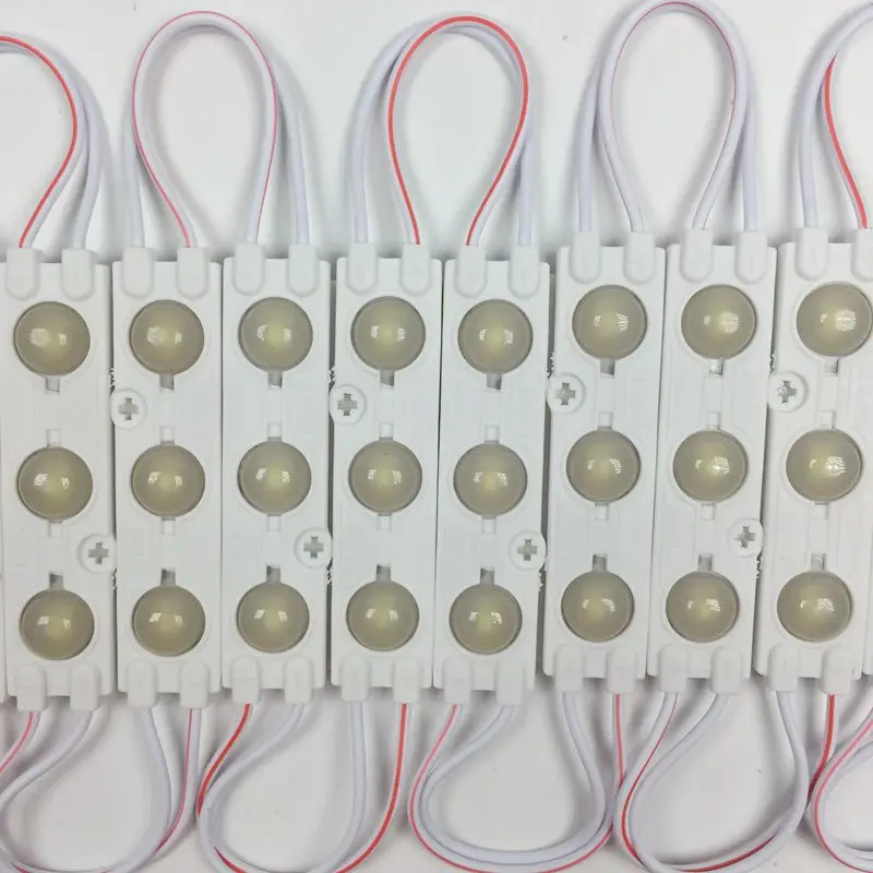 12v com Lente Ip65 à Prova Lote Novo 1.5w Dc12v 5730 3led Injeção Led Módulo Dwaterproof Água Branco Fresco Sinal Loja Banner 100 Pçs - 5 Luzes e Iluminação