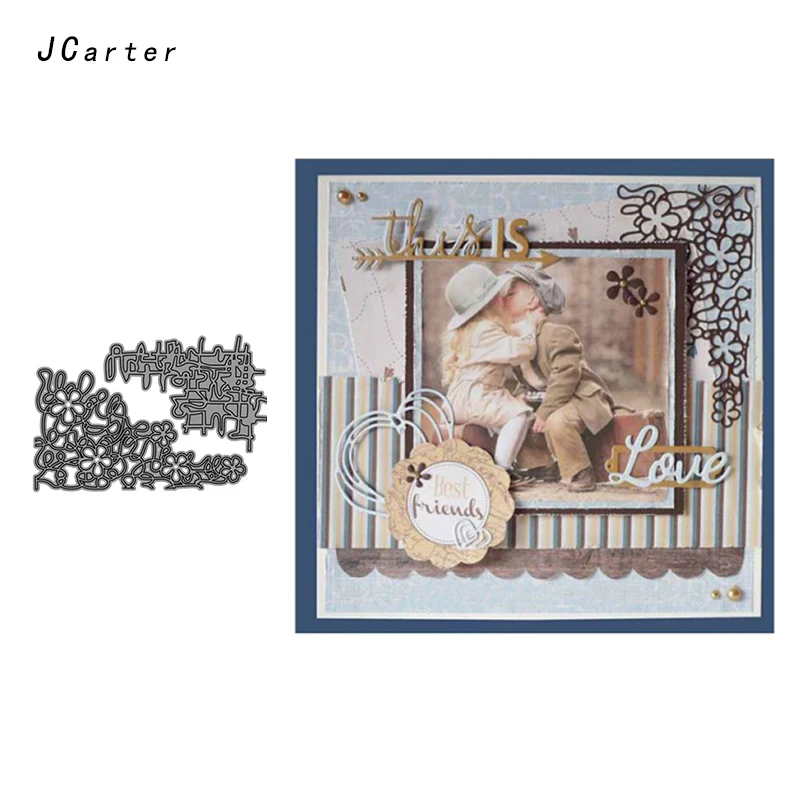 

JCarter Flowers Edge Metal Cutting Dies Stencils for Scrapbooking DIY Embossing Folder Paper Cards Maker Handmade Album Crafts