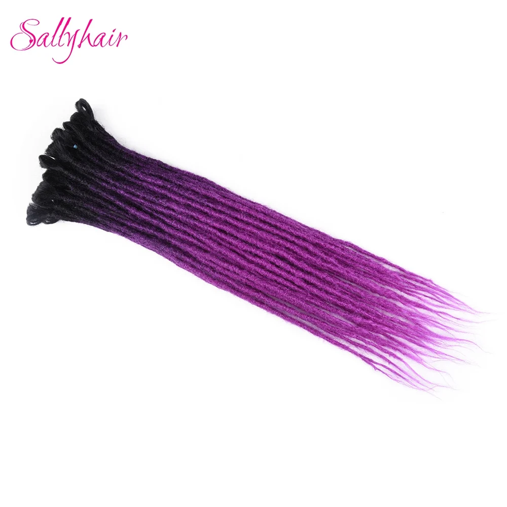 sallyhair extensions de cheveux synthétiques faites la tresses au crochet pour pouces