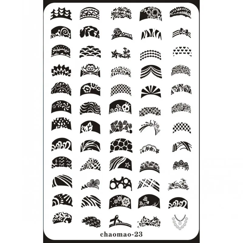 

New 2018 9.5*14.5cm Flower/Star Nail Art Image Stamp Template Plates Polish Stamping Manicure Image Template #23