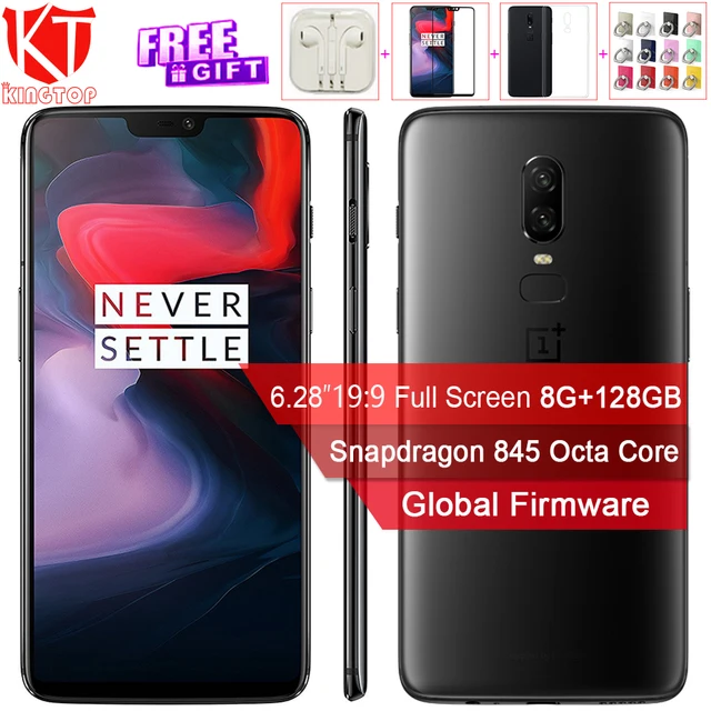 Special Offers Original Oneplus 6 Mobile Phone 6.28'' Full screen 8GB RAM 128GB ROM Snapdragon 845 Dual Camrea 20+16MP Android 8.1 NFC Phone