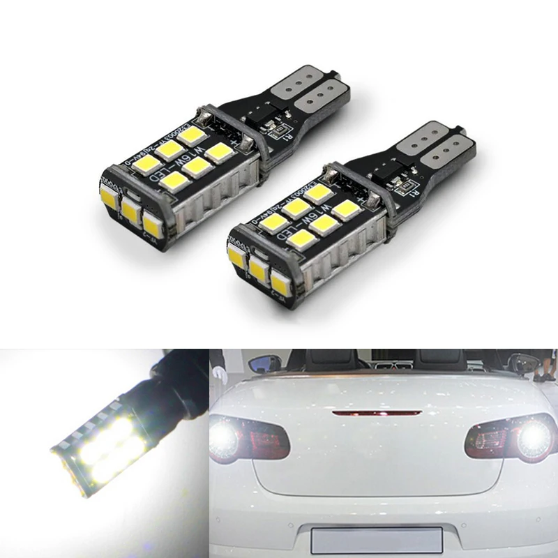 2x Error Free T10 921 PX Chipsets LED Bulbs For Backup Reverse High Power Light