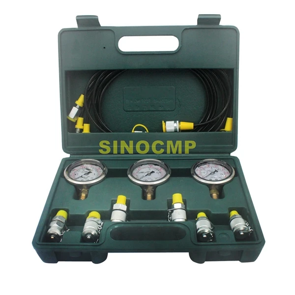 Hydraulic Pressure Test Kit, Hydraulic Test Gauge Kit For Excavator Parts a