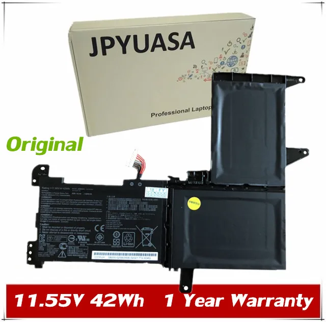 JPYUASA 11.55V 42Wh Original C31N1637 B31N1637 B31Bi9H Laptop Battery