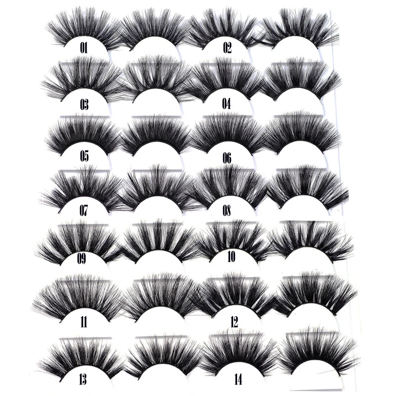 

New 21 Style 100% Handmade Eyelashes False Eyelashes Crisscross Natural Fake lashes 25mm Makeup 3D Lashes Extension Beauty Tool