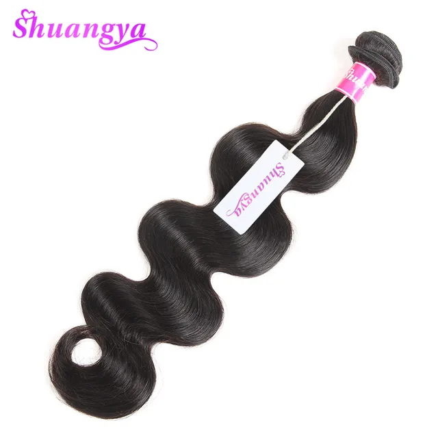 Special Price Brazilian Body Wave Hair Weaves 8"-28" 1/3 Or 4 Human Hair Bundles Natural Color Remy Hair Extensions Shuangya Hair Can Be Dyed