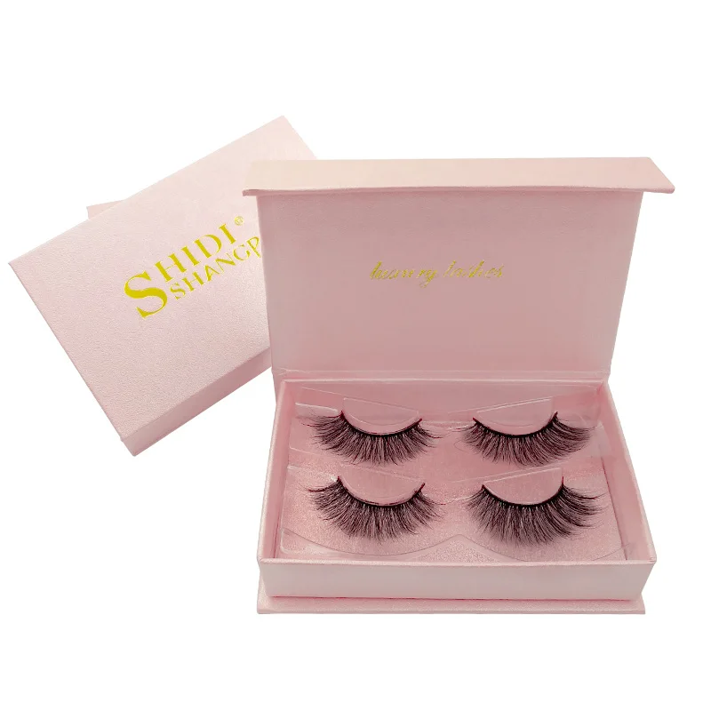 

SDSP 2 Pairs Thick Eyelashes Natural Long Mink Lashes Hand Made Lashes 3D Mink False Lashes Makeup1 Box False Lashes