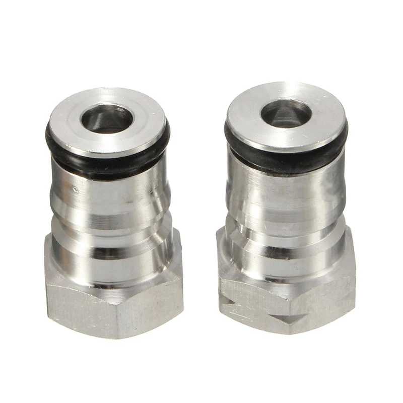 2PCS Stainless Steel 19/32''-18 Gas & Liquid Ball Lock Keg Poppet Post Kit For Cornelius