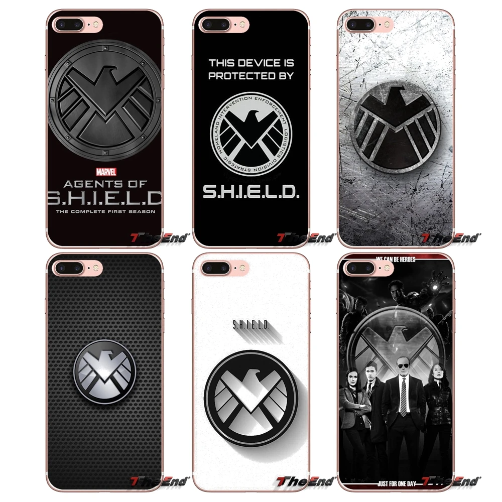 

For iPhone XS Max XR X 4 4S 5 5S 5C SE 6 6S 7 8 Plus Samsung Galaxy J1 J3 J5 J7 A3 A5 Soft TPU Case Agents of S.H.I.E.L.D shield