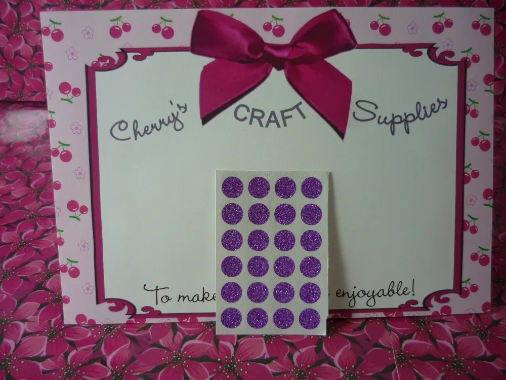

1cm Purple Glitter Ring Reinforcement Stickers