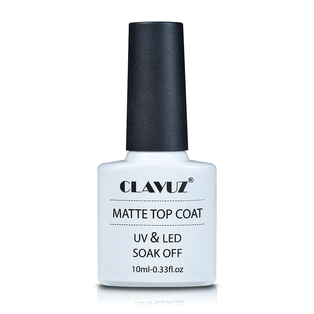 

CLAVUZ 10ml Matt Top Matt Nail Polish Lacquer Matte Gel Polish Top Gel Nail Mat Vernish Matte Top Coat UV Gel Nail Primer