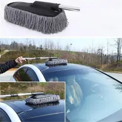 Без Каблука Чистка Кисть Большой микрофибры Телескопическая Duster удаление пыли инструмент автомобиль-Стайлинг автомобильные аксессуары