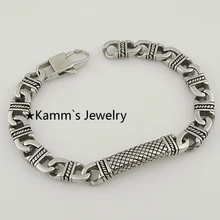 ID Rock Новое поступление серебряные браслеты из нержавеющей стали романтическая дешевая мода для байкеров, подарок,, KB412