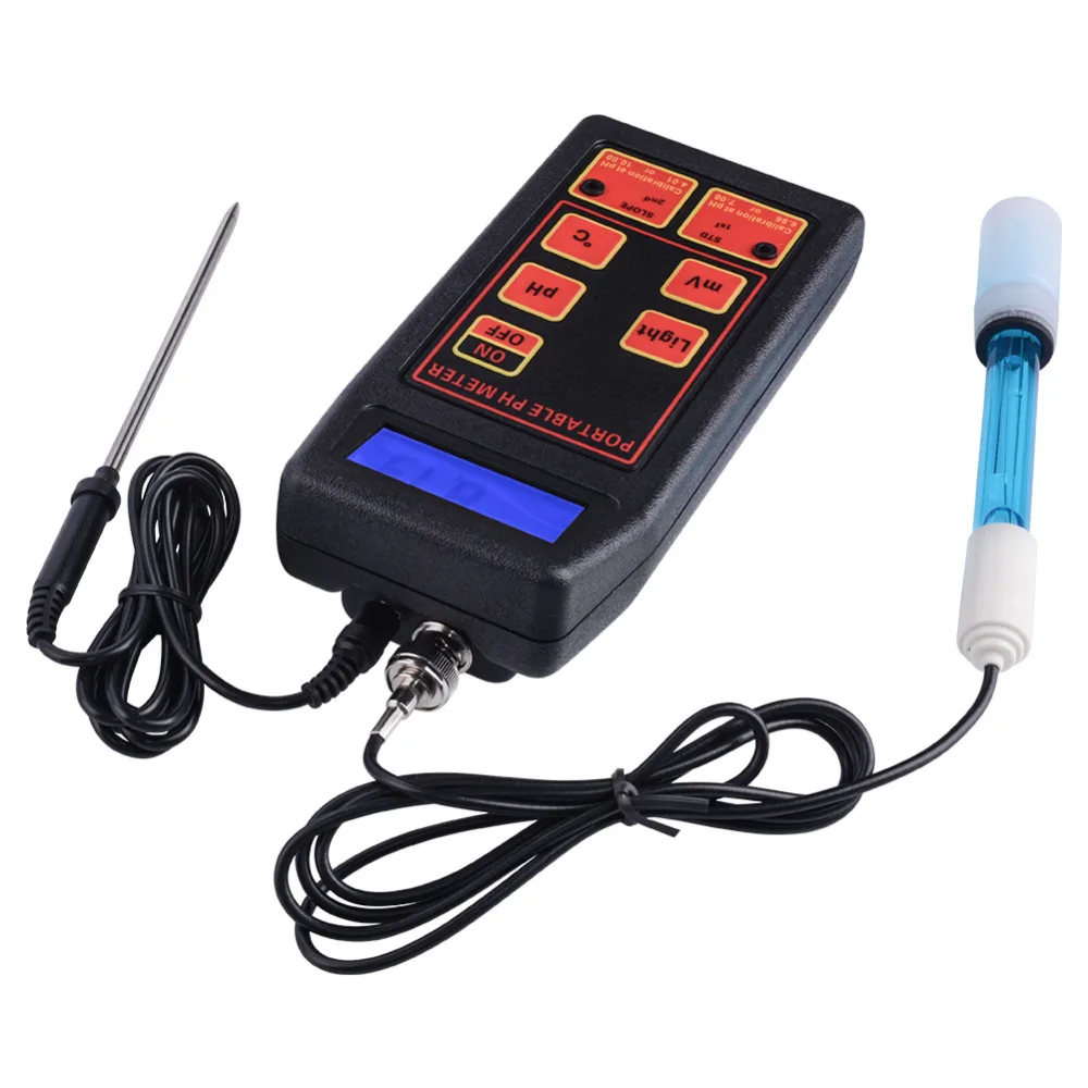 Hot Portable 3-in-1 High-precision Water Tester PH / MV / Thermometer + Replaceable PH and ORP Elec