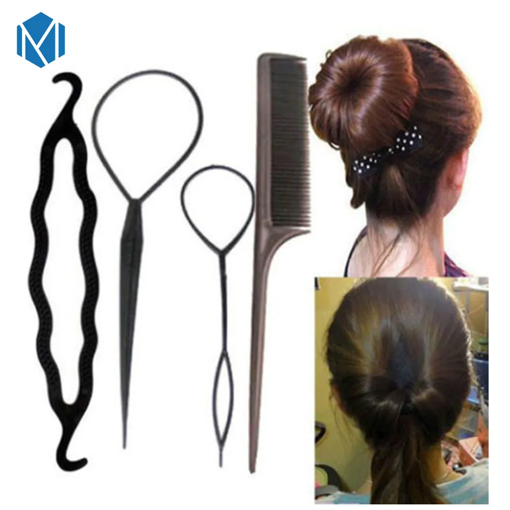 

M MISM 79Pcs/Set Multifunctional Women Hair Styling Tool Set For Girls Sweet Half Bun Maker French Twist Cute Hair Accessories