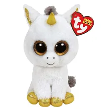Ty Beanie Boos Stuffed Plush Animals White Unicorn Doll Toys For Girls With Tag 6 15cm