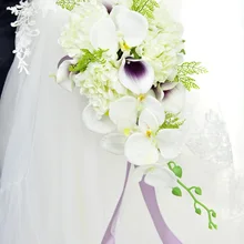 SexeMara 4 цвета винтажная Свадебная подвенечная букет Искусственные Шелковые цветы смешанный и сочетающийся букет