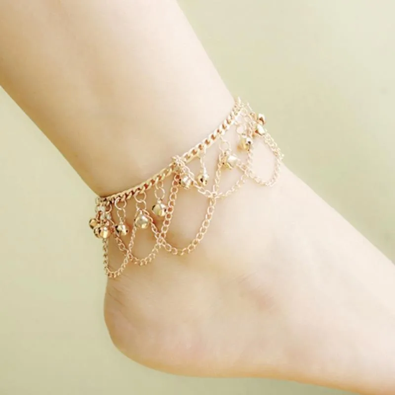 New Hot Tassel Anklet New Ankle Bracelet Pulseras Tobilleras Gold font b Jewelry b font For