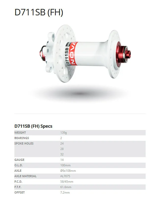 28/28 ключ отверстий Новатек D711SB/D712SB черный, красный J-HOOK горный велосипед втулки для дискового тормоза спереди и сзади 100/135mm 9/10/11 s с прокладкой