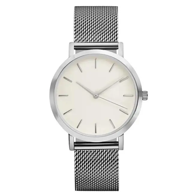 Men Full Steel Quartz Watch Mens Fashion Hot Watches Black Gold Silver Male Relojes masculino drop shipping Analog wristwatches -