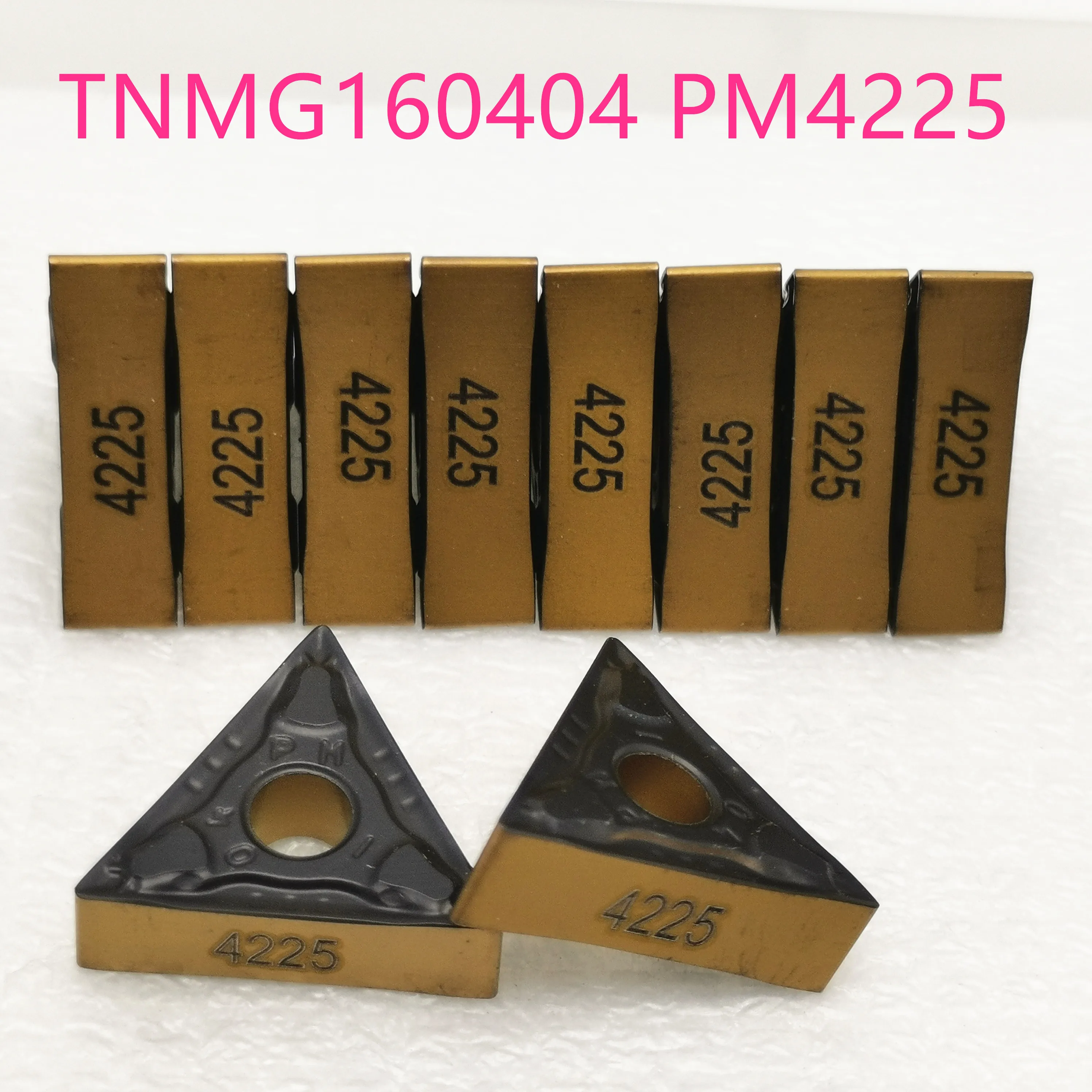 

10PCS TNMG160404 PM4225 Carbide Insert Turning Tool Turning Milling Cutter CNC Cutting Tool Slot Cutting end milling cutter