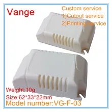 50 шт./лот Электрический балласт коробка проект 62*33*22 мм IP54 огнеупорный ПК пластиковая распаечная коробка для светодиодный мощность поддержки