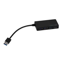 Usb 3,0 Hub 4-Порты и разъёмы SuperSpeed компактный концентратор адаптер USB хаб для портативных ПК Mac Тетрадь Desktop