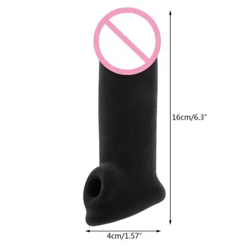 Sex shop products condoms Erotic Penis sleeve Big Penis Extender Enlarger Penis Sheath Cock Enhancer Ball Stretch Sleeve Girth 6