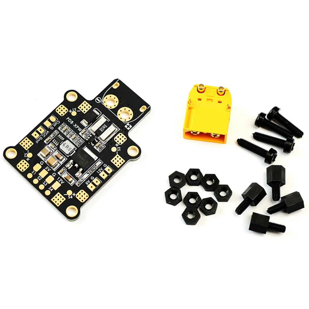 

New Matek Pdb-xpw Pdb W/sensor Atual 140a & Dupla Bec Para Rc Fpv Dron Quadrocopter Quadcopter Helicopter