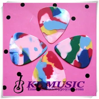 

Lots of 1000 pcs thickness of 0.71mm guitar picks no printing Pearl Color Particles Celluloid