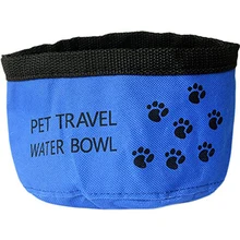 Собака Pet Путешествия разборные для еды миски для воды, Синий Лучшие продажи