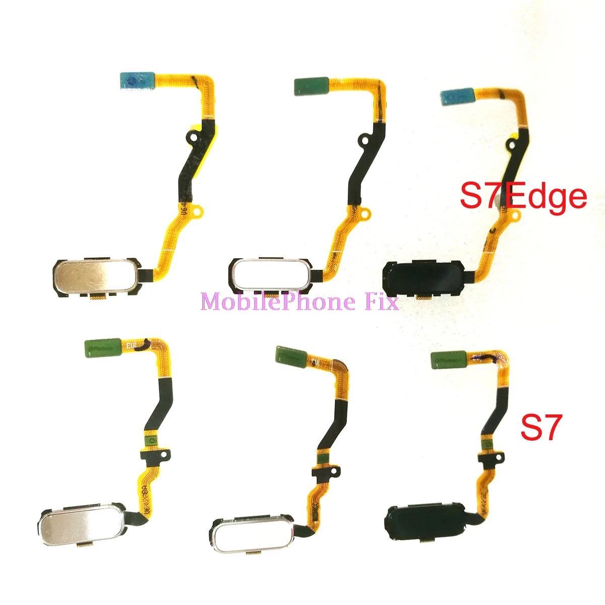 

5x For Samsung Galaxy S7 G930/ S7 Edge G935 Home Button+Fingerprint Sensor Menu keypad Return Button Flex Cable