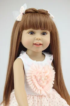 

Full Vinyl American 18inch girl Doll Fashion Baby Dolls Newborn Baby Toys Chilldren bonecas Birthday Gift