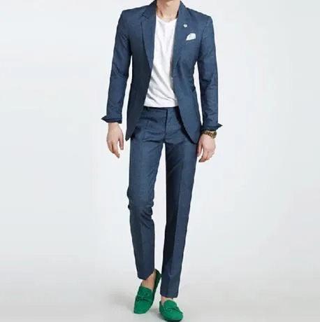 

Top Selling custom made New Ball Gowns style men's suit of a complete set of leisure lapel high quality suit jacket+pants+vest