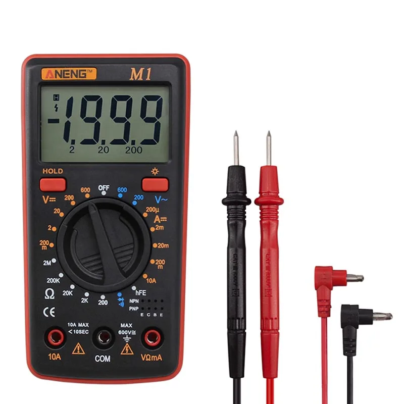 

New Style ANENG M1 Professional Practical Digital Multimeter AC / DC Ammeter Voltmeter Ohm Dropshipping LC