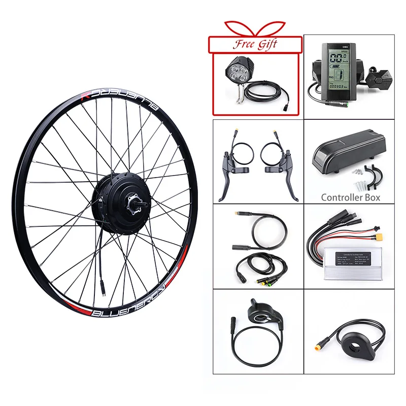 Best Bafang 36V 350W Brushless Gear Hub Motor E-bike Motor Rear Wheel Drive Electric Bike Conversion Kit C965 850C Bicycle Display 0