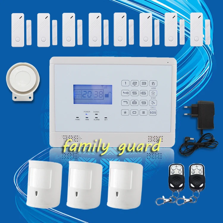 

free shipping!APP Autodial Wireless GSM Home Security Burglar alarm system Touch Keypad+3 Pet Immune PIRS+8 Door Gap Hot Sale