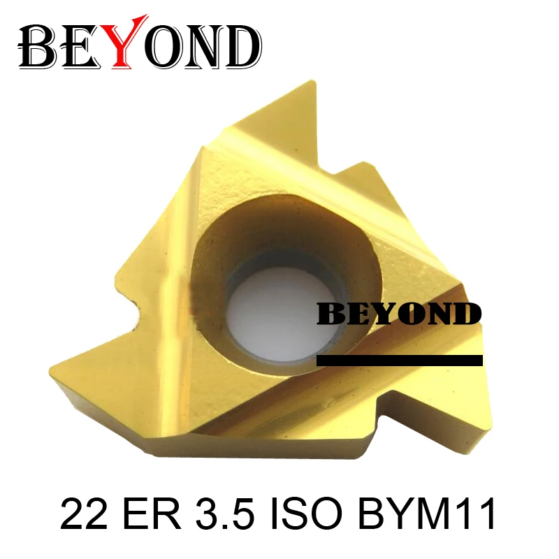 

original 22ER 3.5ISO/22ER 4.0ISO/22ER 4.5ISO,external threading insert yellow coating 22ER 5.0/5.5/ 6.0ISO BYM11