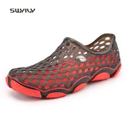 SWYIVY Для мужчин и Для женщин болотная обувь отверстие дышащий Slip-on Unisex Быстросохнущие кроссовки 2018 Нескользящие удобные Для мужчин и