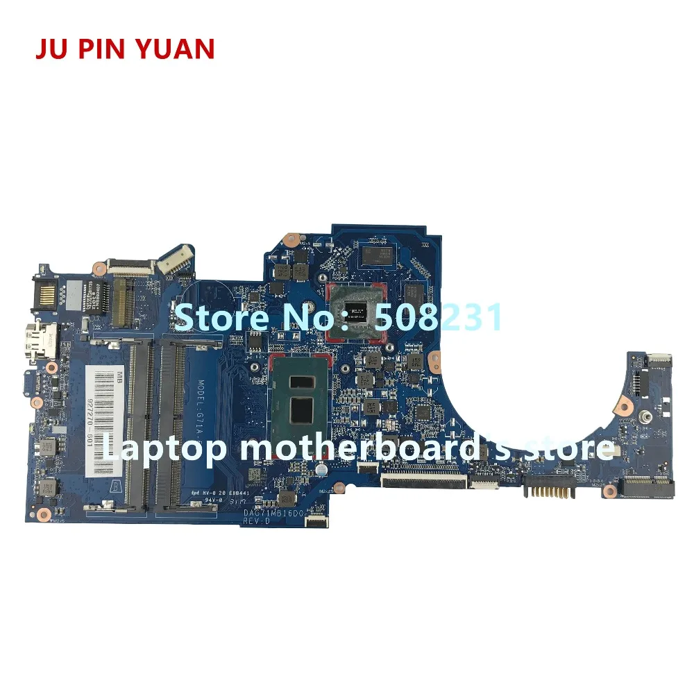 JU PIN юаней 927270-601 G71A-6L DAG71MB16D0 для hp PAVILION 14-BK 14-BP 14-BP070SA материнская плата для ноутбука с 940 м X 2 ГБ i5-7200U