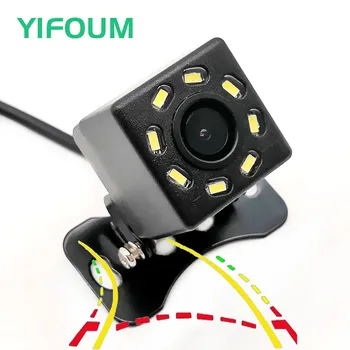 

YIFOUM HD 170 Degree Dynamic Trajectory Tracks Parking Line Waterproof Car Reverse Backup Rear View Camera CCTV Parking Camera