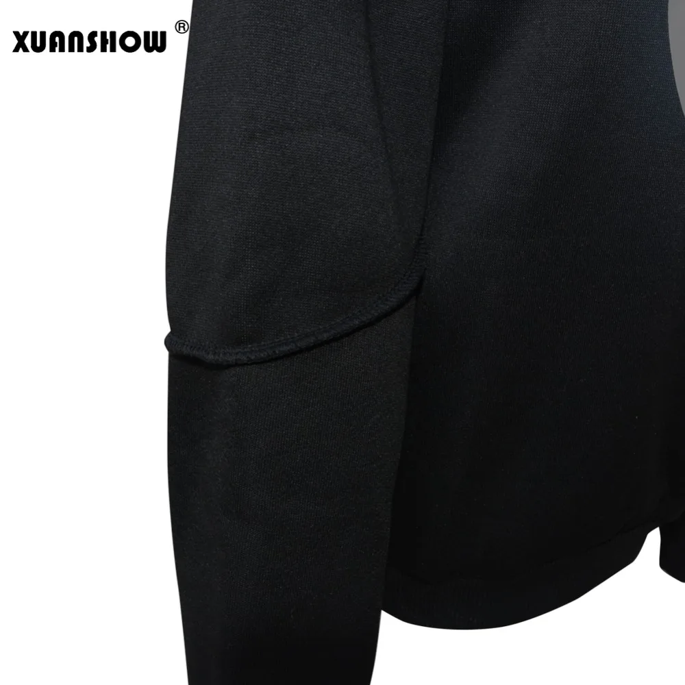 XUANSHOW 2020 новинка зима осень толстовка с капюшоном длинный рукав большая шапка