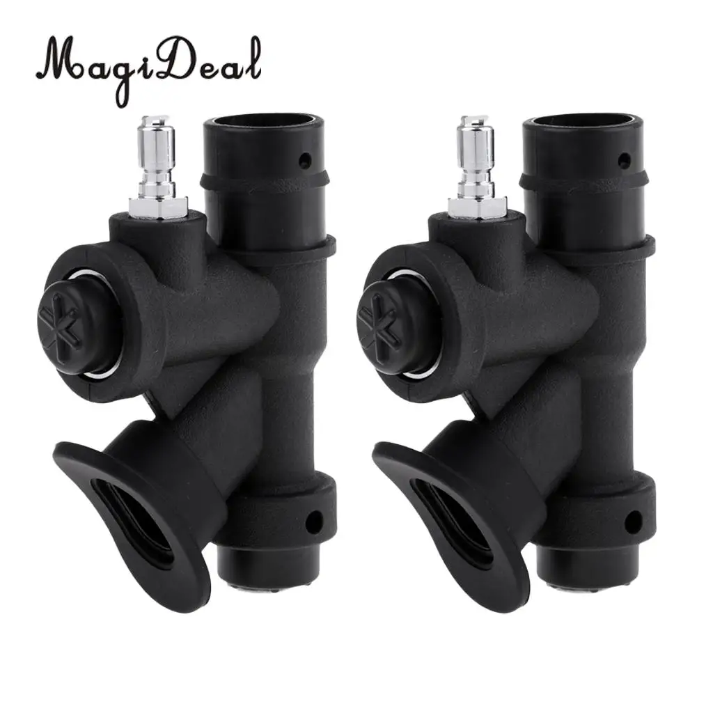 Set 2 Professional Diving BCD Power Inflator Buoyancy Compensator Handle for Scuba Dive Standard 1 inch Inflator Hose Equipment