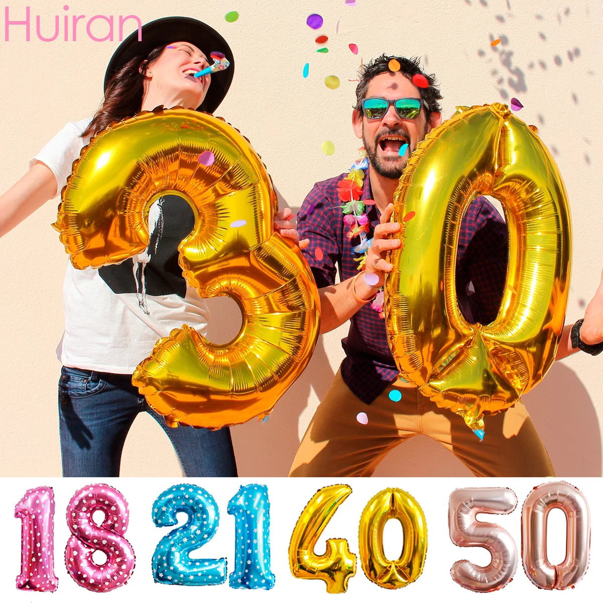 

16th 18th 21th 30th 40th 50th Birthday Balloon Rose Gold Ballon Number Baloon Birthday Party Decoration Adult Anniversaries