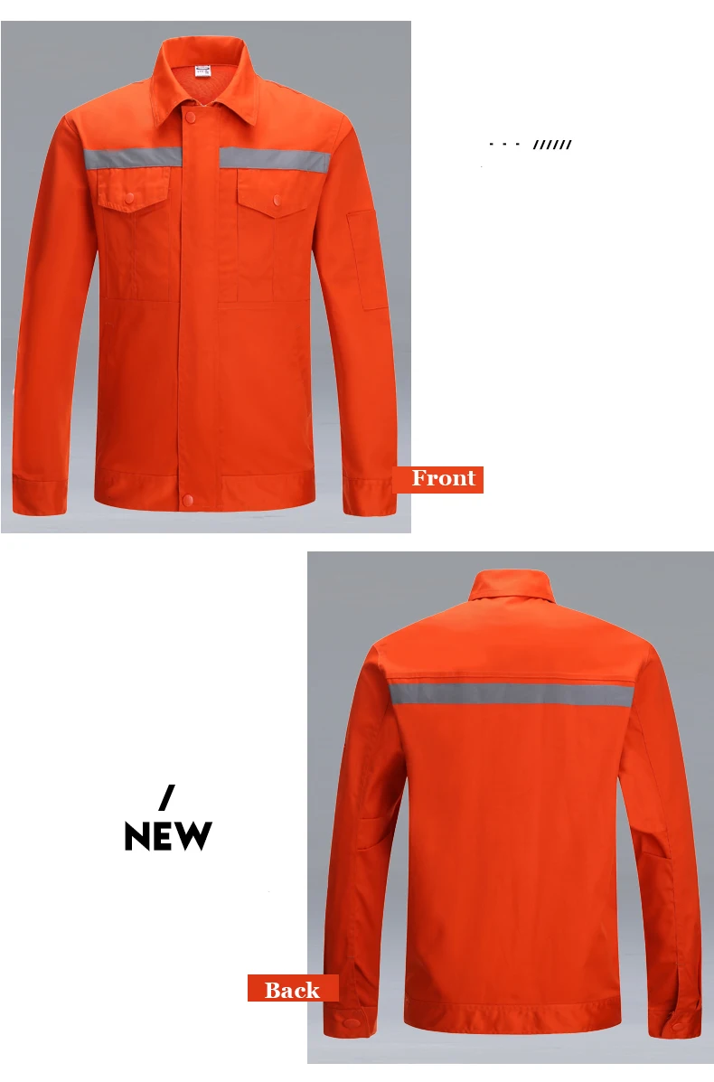 Uniformes de Trabalho de Manga Jaqueta de Trabalho Longa Azul Marinho 10 Roupas de segurança