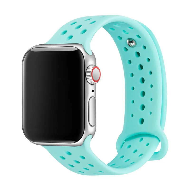 Ремешок для наручных часов Apple Watch, ремешок для наручных часов Apple Watch 4/3/2/1 серии замена силиконовые спортивные полосы для наручных часов Iwatch, 81004