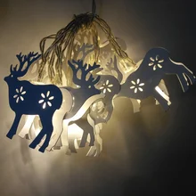 1,6 м Креативный светодиодный новогодние гирлянды, 10 лося, гирлянда, декоративный подвесной светильник для спальни