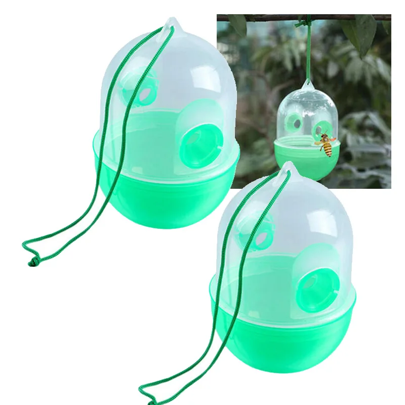 Outdoor Wasp Trap Hanging Yellow Jackets No Poison Chemicals Bee Catcher Insects Accessories Replacement Practical