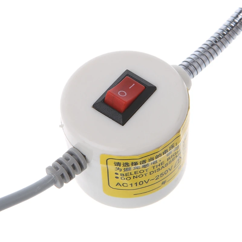 

10 LED 110-250V Magnetic Base Sewing Machine Gooseneck Working Light Lamp White